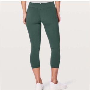 Lululemon Align 21” Crop Leggings, Women’s 4, Teal Shadow